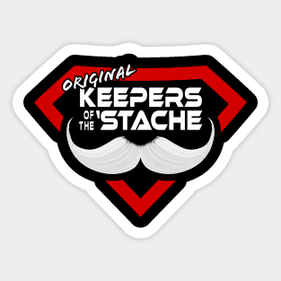 Original Keepers of the 'Stache logo Sticker